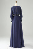 A Line Twilight Beaded Mother of Bride Dress with Shawl-Pgmdress