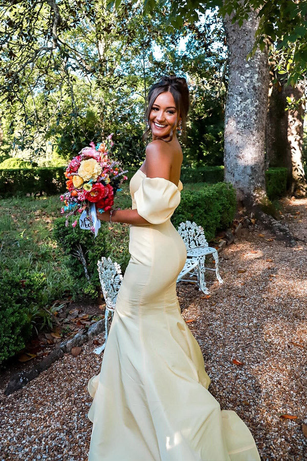 Off Shoulder Strapless Mermaid Long Hot Pink Prom Dress PSK571-Pgmdress