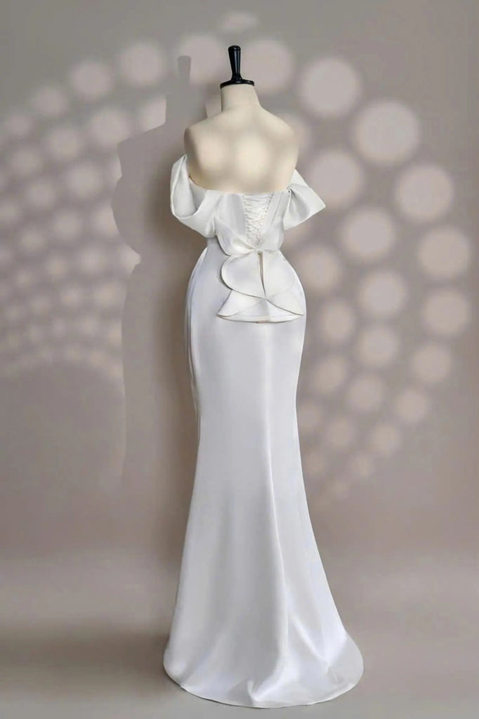 Robe de bal corset rose clair à épaules dénudées, robe de soirée PSK677