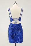 Spaghetti Straps Tight Orange Homecoming Dress Short Prom Dress PD525-Pgmdress