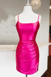 Bretelles spaghetti bleues Stripe Sequin Tight Short Homecoming Dress PD469