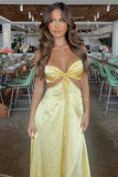 Sweetheart Pink Cutout Long Prom Dress Party Dress with Bow Back PSK715-Pgmdress