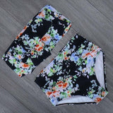 High Waist Bathing Suit Plus Size Swimwear Push Up Bikini Set Vintage - Pgmdress