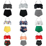 Maillot de bain taille haute Maillot de bain grande taille Push Up Bikini Set Vintage