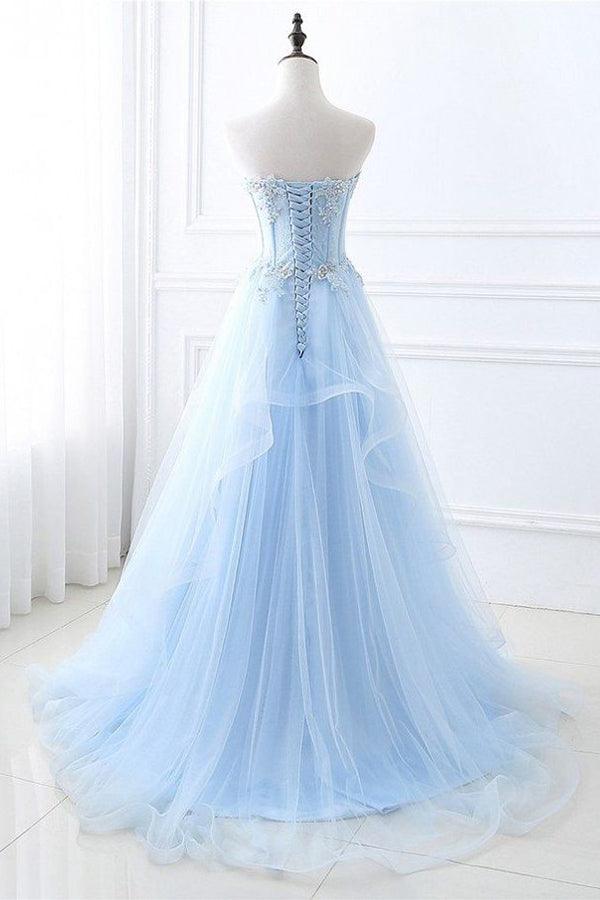 Chic Prom Dresses Sweetheart A-line Floor-length Prom Dress PSK389 - Pgmdress