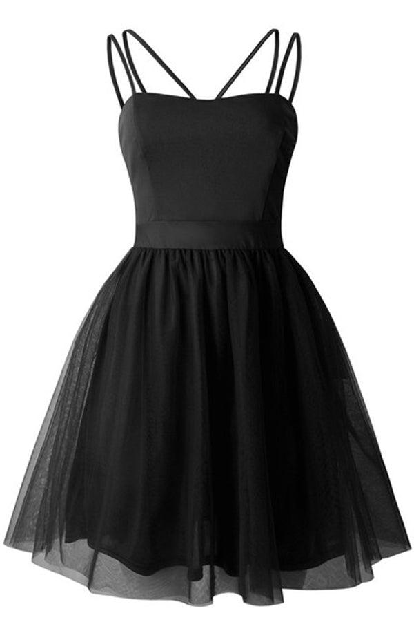 Gray Blue Tulle Lace Tea Length Prom Dress Tulle Lace Homecoming Dress US12 / Black Gray Blue Tulle Lace Tea Length Prom Dress Tulle Lace Homecoming Dress US12 / Black