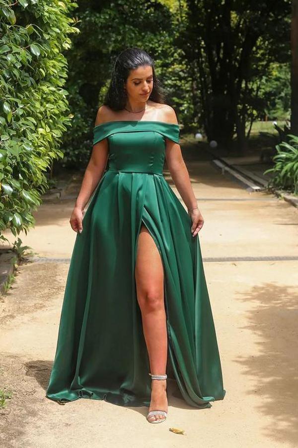 Simple Off The Shoulder A-line Prom Dress Evening Dress PSK244 Pgmdress Simple Off The Shoulder A-line Prom Dress Evening Dress PSK244 Pgmdress