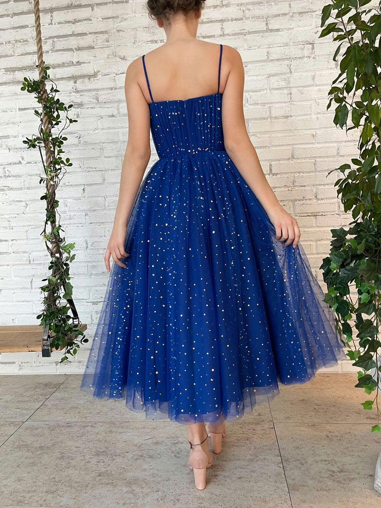 Tulle Sweetheart Straps Short Prom Dress Tea Length Homecoming Dresses PD447 - Pgmdress