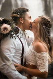 Two Pieces Lace Wedding Dresses Mermaid/Trumpet Bridal Gowns WD559 - Pgmdress