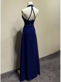 A-line Halter Crystal Floor-Length Evening/Prom Dress PG383 - Pgmdress