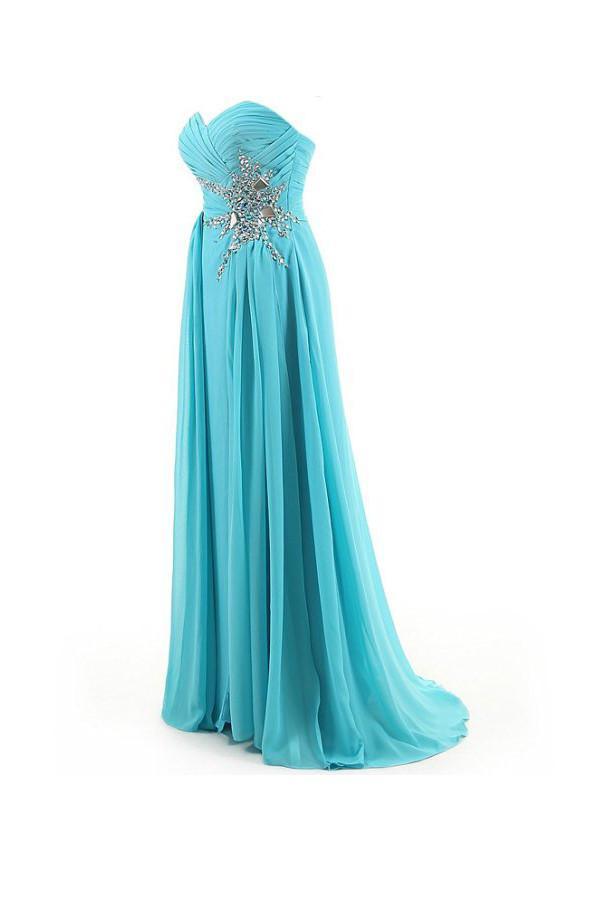 A-line Sweetheart Beading Chiffon Prom Dress Evening Gown PG262 - Pgmdress