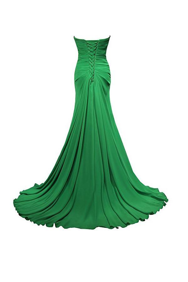 A-line Sweetheart Floor Length Chiffon Bridesmaid Dresses BD021 - Pgmdress