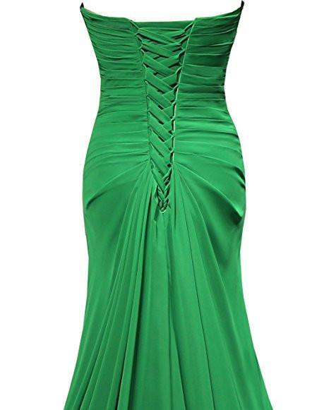 A-line Sweetheart Floor Length Chiffon Bridesmaid Dresses BD021 - Pgmdress