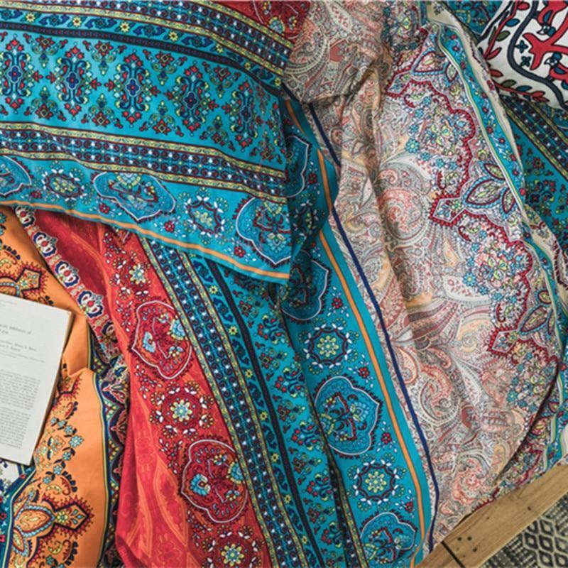 Bohemian Cotton 3d Comforter Bedding Sets Duvet Cover Set Pillowcase Queen King Size - Pgmdress