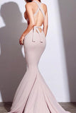 Charming Mermaid Blush Prom Dress Sexy Backless Prom Dress PG374 - Pgmdress