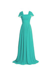 Chiffon Butterfly Sleeves Bridesmaid Dresses Formal Evening Dress BD025 - Pgmdress