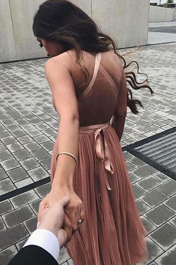 Cute V Neck Tulle Short Prom Dress Homecoming Dresses PG195 - Pgmdress