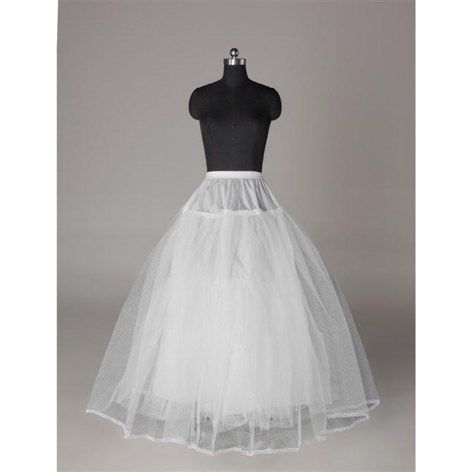 Fashion Wedding Petticoat Accessories White Floor Length LP010 - Pgmdress