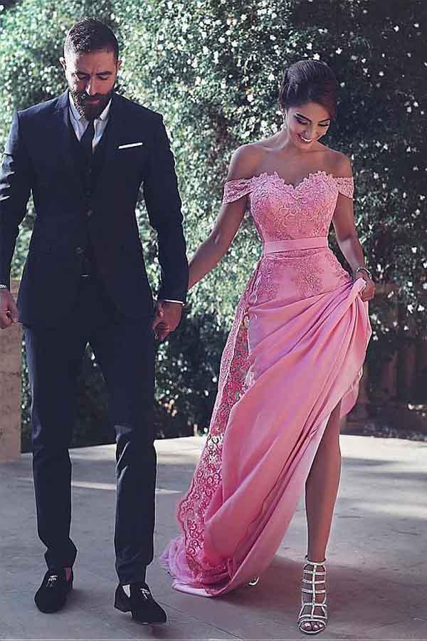Glamorous Chiffon Off-the-shoulder Neckline Mermaid Formal Dress PG502 - Pgmdress