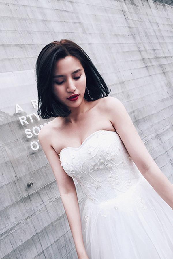 High Low Sweet Heart Tulle Beading Wedding Dresses With Court Train WD085 - Pgmdress