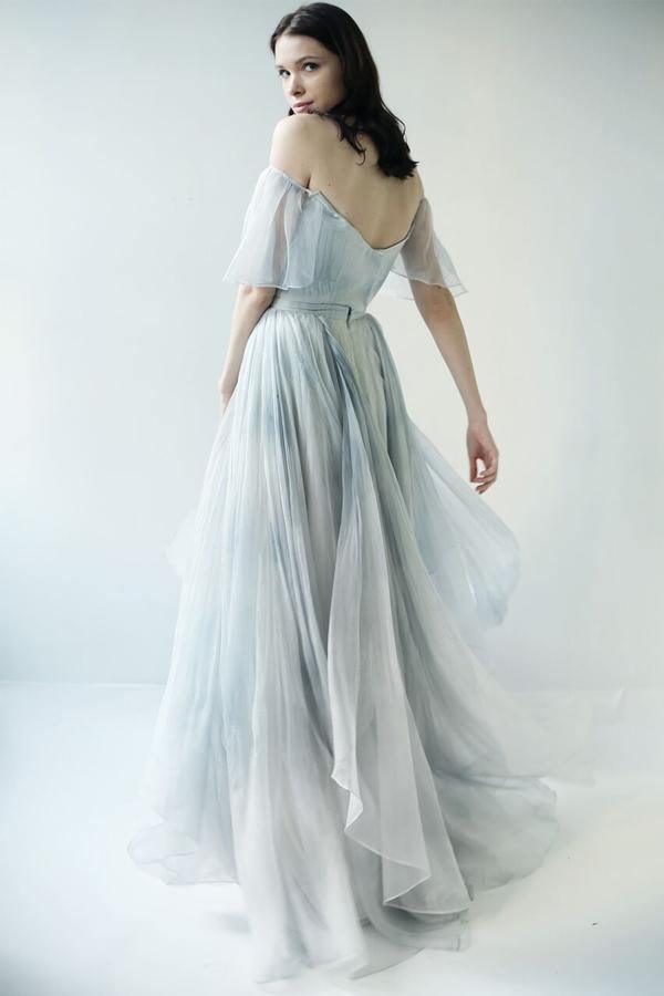 Off Shoulder Unique Design Most Popular Long Prom Dresses Bridal Gowns WD500 - Pgmdress