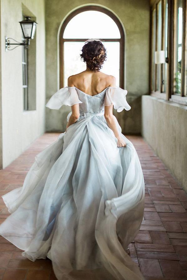 Off Shoulder Unique Design Most Popular Long Prom Dresses Bridal Gowns WD500 - Pgmdress
