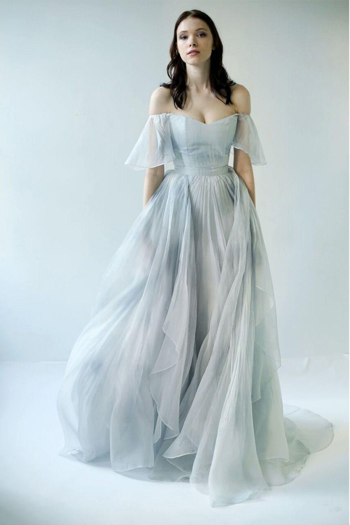 Off Shoulder Unique Design Popular Long Prom Dress Wedding Dress WD500 US2 / Light Blue Off Shoulder Unique Design Popular Long Prom Dress Wedding Dress WD500 US2 / Light Blue
