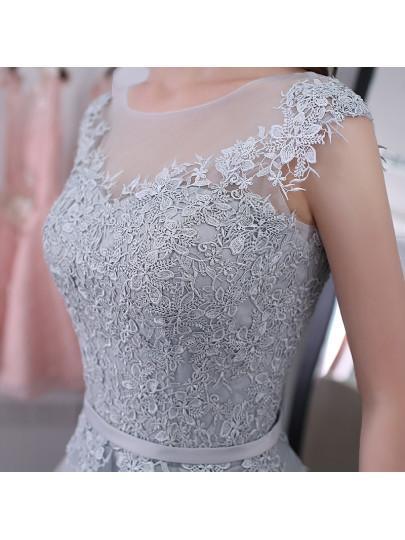 Scoop Sashes Appliques Mini Homecoming Dress Short Prom Dresses PG119 - Pgmdress