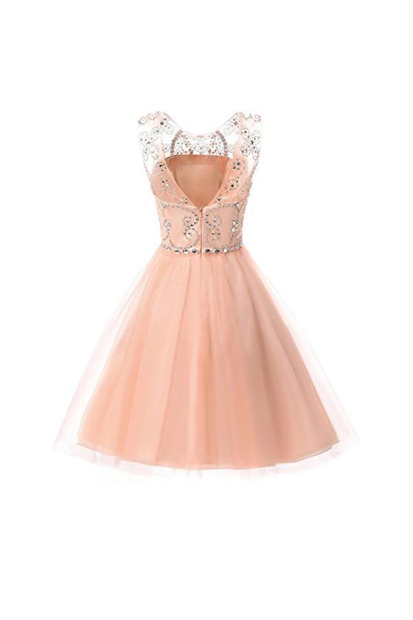 Short Tulle Beading Homecoming Dresses Prom Gowns Party Dresses PG076 - Pgmdress