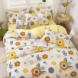 Simple Bedding Set With Pillowcase Duvet Cover Sets Bed Linen Sheet Single Double Queen King Size - Pgmdress