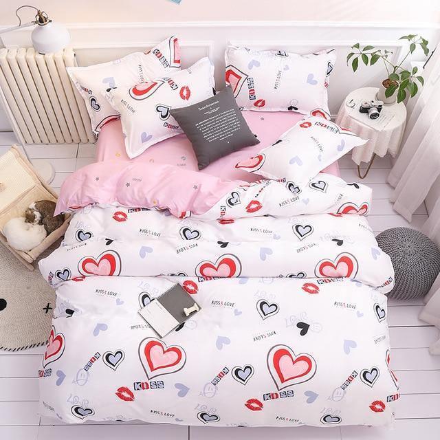 Simple Duvet Cover Sets King Size Bedding Set Unicorn Plaid Quilt Cove Pgmdress
