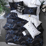 Simple Heart Duvet Cover Sets King Size Bedding Set Floral Star Quilt Cover No Bed Sheet Single Double Queen Nordic Bed Linens - Pgmdress