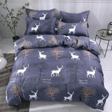 Simple Heart Duvet Cover Sets King Size Bedding Set Floral Star Quilt Cover No Bed Sheet Single Double Queen Nordic Bed Linens - Pgmdress