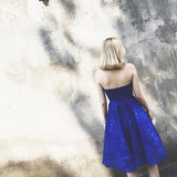 Sweet Heart Lace Short Prom Dresses Homecoming Dreses With Beading PG107 - Pgmdress