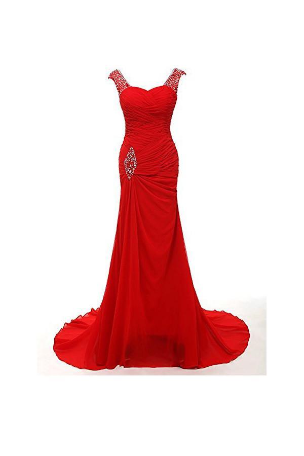 Sweetheart Mermaid Long Prom Gowns Evening Dresses Bridesmaid Dresses BD023 - Pgmdress