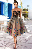 Sweetheart Neckline A Line Homecoming Dresses Butterflies Short Prom Dresses PD409 - Pgmdress