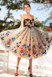 Sweetheart Neckline A Line Homecoming Dresses Butterflies Short Prom Dresses PD409 - Pgmdress