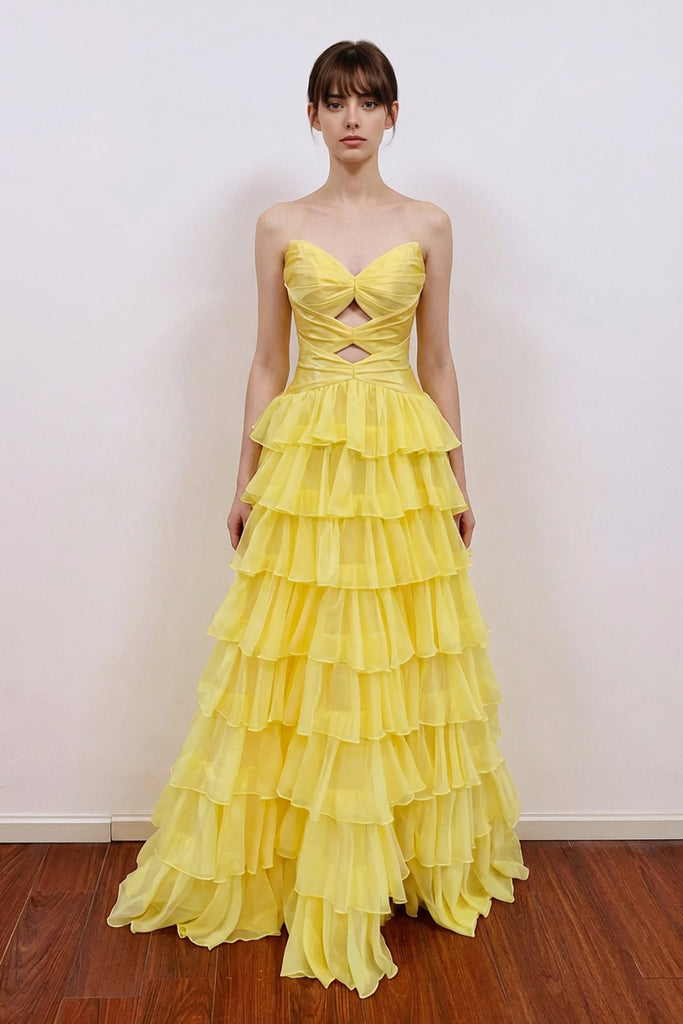 A-Line Pleated Keyhole Ruffle Hot Pink Prom Dress with Split US14 / Custom Color A-Line Pleated Keyhole Ruffle Hot Pink Prom Dress with Split US14 / Custom Color