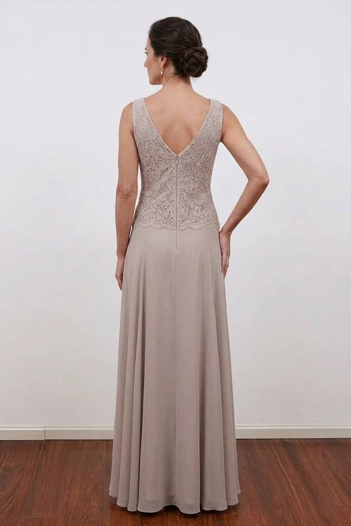 champagne mother of the bride dress with jacket Long Chiffon Two Pieces Jacke piece set that combines a sleeveless dress and a 3/4 Two Piece Sheath Champagne Mother