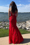 Black Strapless Mermaid Prom Dress With Lace Appliques PSK460-Pgmdress