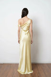 Chic One Shoulder Satin Sheath Simple Prom Dress Formal Dress-Pgmdress