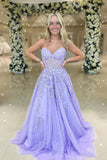 Cute A Line Sweetheart Tulle Prom Dresses Formal Gowns PSK532-Pgmdress