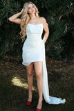 Cute Bodycon Strapless Yellow Short Homecoming Dress With Drape-Pgmdress