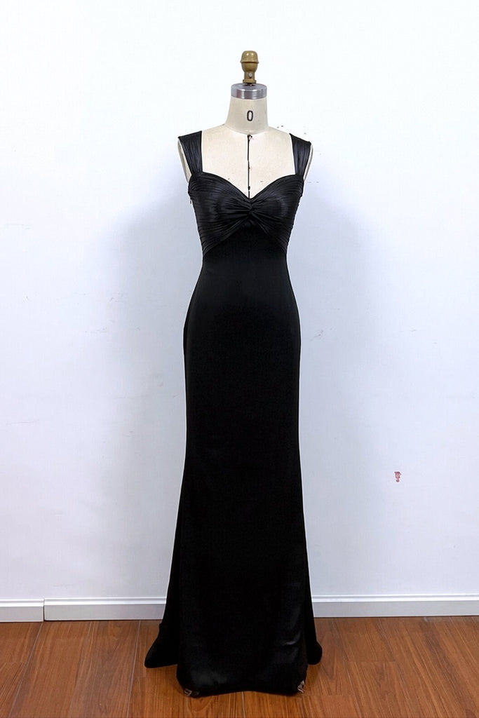 sweetheart backless dress Ball Gown Sweetheart Backless Straps Satin Ankle Length Wedding Dress, Lace