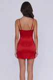 Elegant Red Sleeveless Backless Mini Homecoming Dress Dance Dress-Pgmdress