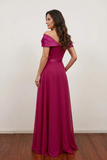 Fuchsia Asymmetrical Bow Overskirt Jumpsuit Mother Of The Bride Dress-Pgmdress