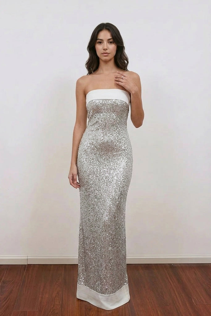 Glitter Fitted Sleeveless Sequin Mint Green Prom Dress Party Dress-Pgmdress