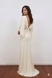 Mermaid Ruched Burgundy Mother of the Bride Dress with Sleeves-Pgmdress