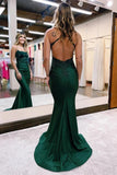 Mermaid Satin Spaghetti Straps Prom Dress Formal Dress PSK520-Pgmdress