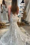 Mermaid Sweetheart Lace Appliques Elegant Wedding Dresses WD671-Pgmdress